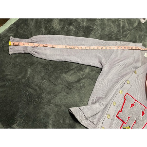 VTG McMillan Sans Knit Varsity Sweater Cardigan Worsted Wool Wrestling Grandpa - Picture 10 of 12